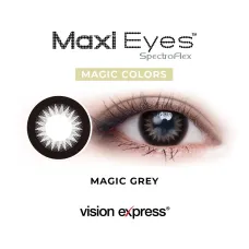 Maxi Eyes Magic Series Colored Contact Lenses (Brown, Grey)