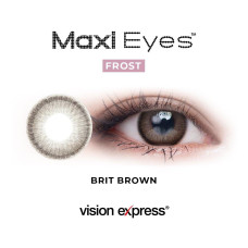 Maxi Eyes Frost Series Colored Contact Lenses (Brit Brown, Brit Grey, Brit Rose, Royale)