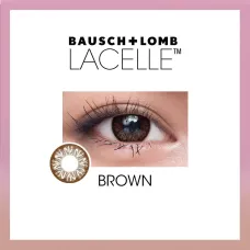 Bausch & Lomb Lacelle Jewel Monthly Colored Contact Lenses (Amber Brown)