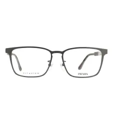 Prada Men's Grey Metal Square VPR61TD/7CQ/1O1