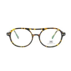 'Tony Morgan Men's Tortoise Plastic Round TM ROSEMARY/C2075