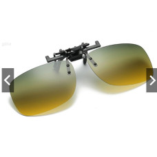 Day Night Vision Polarized Sunglasses UV400 Clip-on Anti-Glare Driving Glasses