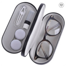 Dual Eyeglass and Contact Lens Case